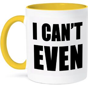 3dRose I Cant Even Mug, 11 oz, Black/Blue in Saudi Arabia