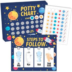 Monster Truck Theme Potty Training Chart for Toddlers Boys & Girls, Step to Follow, Motivational Toilet Training Routine Chart Including Potty Training Chart, Instruction, Stickers - 08