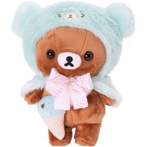 Rilakkuma Chairoikoguma San-X Original Ice Cream Series Plush - Small - 9.5-inch Plush