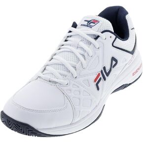 Fila Mens Double Bounce 3, Color: Wht/Fnvy/Fred, Size: 12 (1PM00601-125-12)