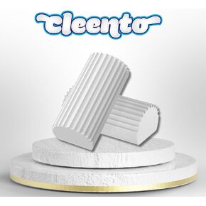 Damp Duster Cleaning Sponge, Multi-Surface Dust Cleaner Magic Eraser for Blinds, Hair, Glass, Mirrors, Car, Baseboards & Window Grooves - All Purpose, Reuseable Household Supplies (4 Pack)