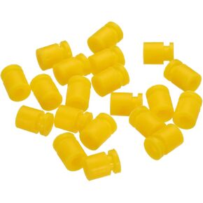 MECCANIXITY RC Anti Vibration Rubber Balls RC Rubber Damper Balls for RC F4 F7 Flight Controller Gimbal M3x4.6mm Shock Absorption Balls,RC Models DIY Drone Accessories(Yellow),Pack of 20
