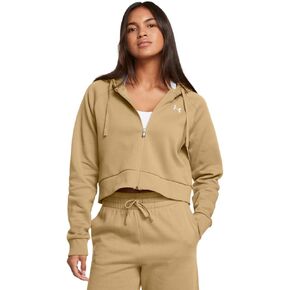 Under Armour Women's Rival Fleece Cropped Full Zip
