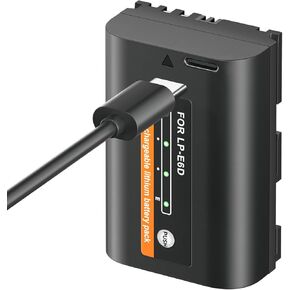 Mspalocell ACK-E6 LP-E6 Camera Dummy Battery Replacement AC/Type-C Power for Canon EOS 5D Mark III/IV 7D 60D 60DA 70D 80D XC10 XC15 Ect