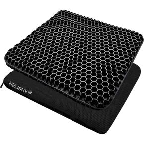 Egg Gel Seat Cushion, Breathable Gel Cushion Chair Pads with Non-Slip Cover for Home Office Car Wheelchair, Honeycomb Design Egg Seat Cushion As Seen On TV