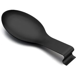 Spoon Rest Set of 2, E-far Stainless Steel Spoon Ladle Holder Spatula Rest for Kitchen Stove Top, Large Size & Dishwasher Safe
