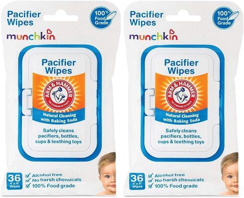 Munchkin Arm & Hammer Pacifier Wipes (4 Packs of 36 wipes each) in Saudi Arabia