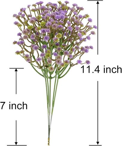 ABAJI Artificial Flower 12PCS Plastic Babys Breath Table Decoration Wedding Deco Indoor Outdoor in Saudi Arabia