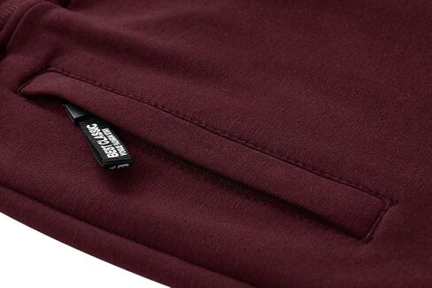 ماجنيفيت سروال رياضي قصير للرجال بخصر مطاطي للركض كاجوال كابري بورجندي, عنابي in Kuwait