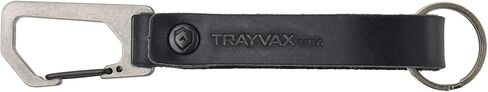 سلسلة مفاتيح جلدية من Trayvax Keyton، سلسلة مفاتيح بمشبك حلقة تسلق سريعة التحرير للرجال والنساء، من الفولاذ المقاوم للصدأ in Kuwait