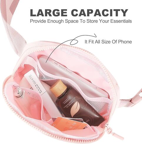 Titosha Valentine Gifts for Her Initial Fanny Pack for Girls Belt Bag with Extender Strap Mini Crossbody Bum Hip Travel Purse Graduation Gifts Trendy Beige Pouch Ivory E in Saudi Arabia