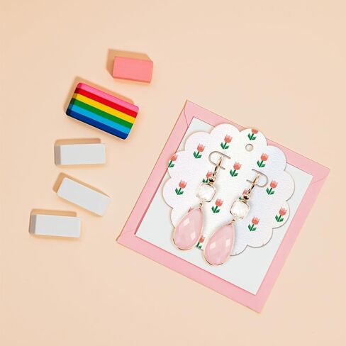 GLOBLELAND Earring Display Cards Cutting Dies for Card Making Necklace Keychain Card Metal Die Cuts Cutting Dies Template DIY Scrapbooking Small Business Bracelet Packaging Craft Decor in Saudi Arabia