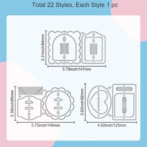 GLOBLELAND Earring Display Cards Cutting Dies for Card Making Necklace Keychain Card Metal Die Cuts Cutting Dies Template DIY Scrapbooking Small Business Bracelet Packaging Craft Decor in Saudi Arabia