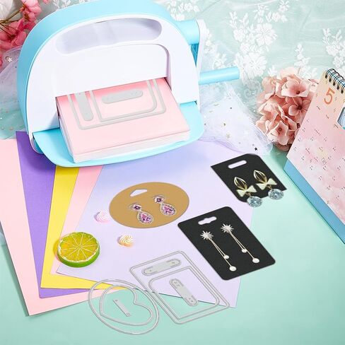 GLOBLELAND Earring Display Cards Cutting Dies for Card Making Necklace Keychain Card Metal Die Cuts Cutting Dies Template DIY Scrapbooking Small Business Bracelet Packaging Craft Decor in Saudi Arabia