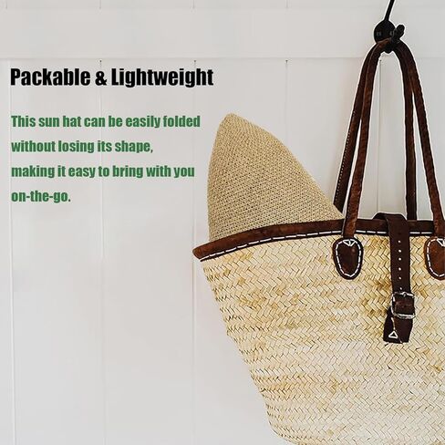 YOFARCHOY قبعة الشمس خفيفة الوزن قابلة للتعبئة للنساء قبعات شمسية قابلة للطي قبعات دلو منسوجة قبعة للشاطئ قابلة للتعبئة قبعة مرنة محبوكة in Kuwait