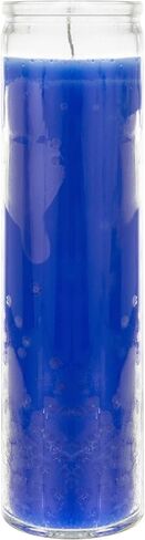 Mega Candles 1 pc Unscented Black 7 Day Devotional Prayer Glass Container Candle, Premium Wax Candles 2 Inch x 8 Inch, Great for Sanctuary, Vigils, Prayers, Blessing, Religious & More in Kuwait