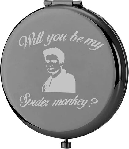 KEYCHIN Twilight Movie Pocket Mirror Twilight Edward and Bella Fans Gifts Will You Be My Spider Monkey Compact Mirror for Women Girls Teenager (Spider monkey-S) in Saudi Arabia