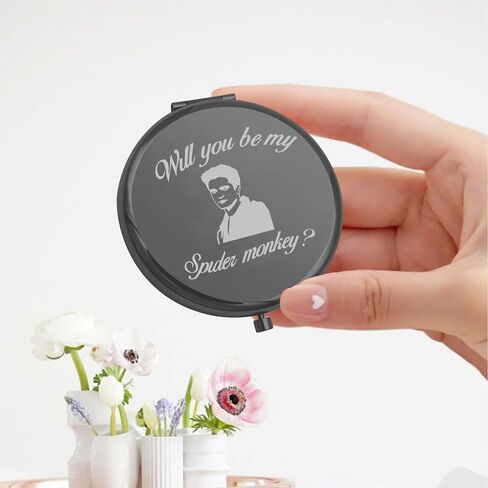 KEYCHIN Twilight Movie Pocket Mirror Twilight Edward and Bella Fans Gifts Will You Be My Spider Monkey Compact Mirror for Women Girls Teenager (Spider monkey-S) in Saudi Arabia