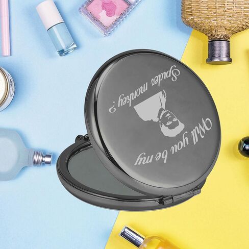 KEYCHIN Twilight Movie Pocket Mirror Twilight Edward and Bella Fans Gifts Will You Be My Spider Monkey Compact Mirror for Women Girls Teenager (Spider monkey-S) in Saudi Arabia