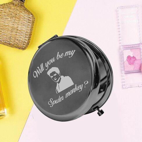 KEYCHIN Twilight Movie Pocket Mirror Twilight Edward and Bella Fans Gifts Will You Be My Spider Monkey Compact Mirror for Women Girls Teenager (Spider monkey-S) in Saudi Arabia