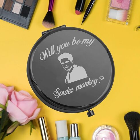 KEYCHIN Twilight Movie Pocket Mirror Twilight Edward and Bella Fans Gifts Will You Be My Spider Monkey Compact Mirror for Women Girls Teenager (Spider monkey-S) in Saudi Arabia