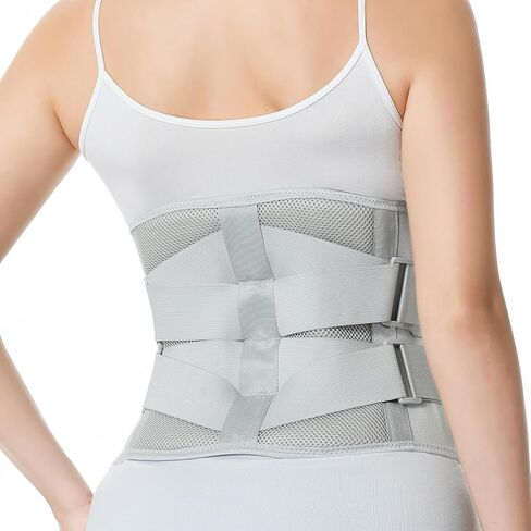 NeoTech Care Adjustable Double Pull Lumbar Brace/Lower Back Belt, Black, Size M in Saudi Arabia