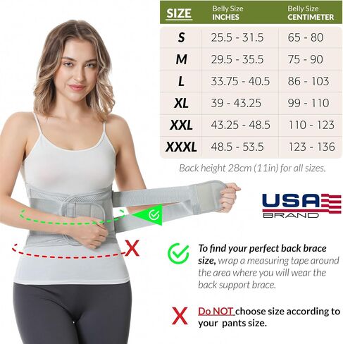 NeoTech Care Adjustable Double Pull Lumbar Brace/Lower Back Belt, Black, Size M in Saudi Arabia