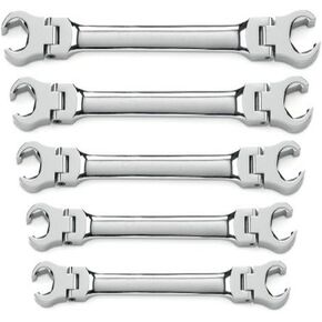 GEARWRENCH 6 Piece Flex Head Flare Nut Metric Wrench Set | 81911D