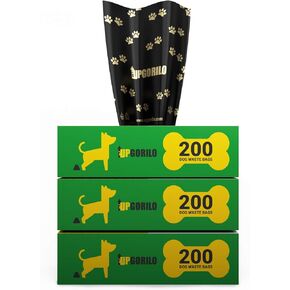 UPGORILO Dog Waste Station Bags - 20 Roll Set of Premium Pet Waste Station Bags, 4000 Extra Thick and Strong Dog Waste Bags, Guaranteed Leak-Proof - 8 x 13 Unscented Dog Poop Bags