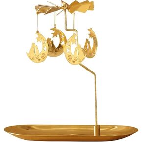 Rotating Candle Holder with Tray Carousel Fantasy Elf for Table Centrepiece Christmas Valentine's Day Party Decoration Birthday Gift (Dream Fairy)