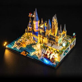 BrickBling LED Lighting Kit Compatible with Lego Castle and Grounds Building Set, Compatible with Lego 76419-Lights Only, No Model