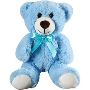 Teddy Bear Stuffed Animals, 13 Inches Teddy Bear Plush Toy Birthday Christmas Valentine’s Day Gift for Kids Girlfriend (Blue)