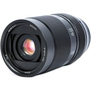 Brightin Star 60mm F2.8 2X Macro Manual Focus Prime Lens for Canon M-Mount Mirrorless Cameras