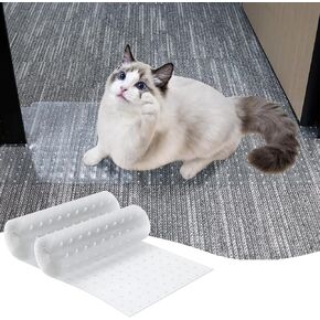 KHS Carpet Protector for Pets, 3.6Ft Plastic Carpet Protector for Doorway, DIY Non Slip Cat Carpet Protector Mat, Easy to Cut Carpet Scratch Stopper, Cat/Dog Scratch Guard Carpet in Kuwait