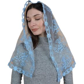 Maria Veils Catholic Mantilla Mass Infinity Veil Church Lace Veil Spanish Chapel Mass Head Covering Veil Long in Kuwait