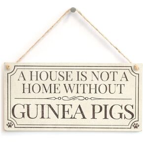 Meijiafei Life is Good but Guinea Pigs Make it Better! - Home Decor Accessory Gift Sign for Guinea Pig Lovers 10"x5"
