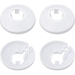 64x13mm(DxT) Pipe Cover Decoration - 4Pack - Good for Bathroom Kitchen 32mm Dia Pipe - PP Plastic Escutcheon - Brown