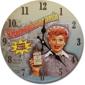 Midsouth Products I Love Lucy Clock (I Love Lucy - Black and White Photos)