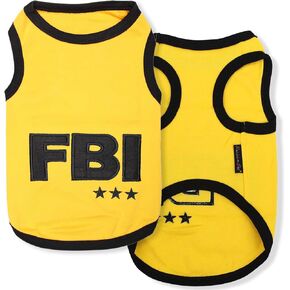Parisian Pet FBI Dog T-Shirt, 2XL