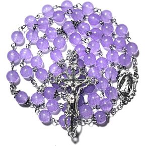 GeekTenet Rosary Beads Chaplet Natural Jade jd Rosery Cross Catholic gifts in Kuwait