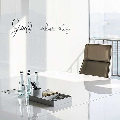 Ecqizer Good Vibes Only Signs Wall Decor Metal Wire Letters Wall Decor Metal Wire Art Decor Inspirational Wall Decoration for Home Room Office Wall (Black) in Saudi Arabia