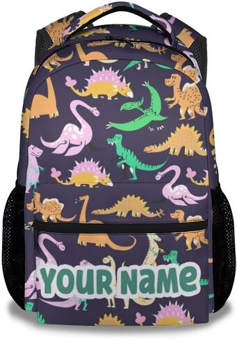 Girls Dinosaur Backpack - 16 Inches Cute Backpacks for School - Pink Durable Bookbag for Primary School in Saudi Arabia