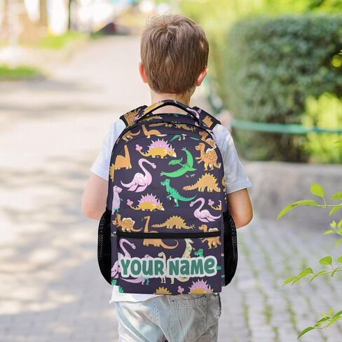 Girls Dinosaur Backpack - 16 Inches Cute Backpacks for School - Pink Durable Bookbag for Primary School in Saudi Arabia