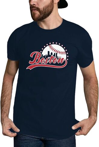 Classical City Men's Apparel for Baseball Fans Short Sleeve Shirt Cityscape Skyline T-shirt for Men Women in Saudi Arabia