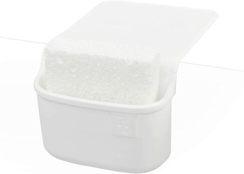 Lil' Holster Mini (Stone with Flower Sponge) - Silicone Sponge Holder, Kitchen Organizer, Dishwasher Safe, Drains Sponges, Clings to Sink, Non-Porous Surface, Easy to Clean, 5.94 x 4.17 x 2.09 in in Saudi Arabia
