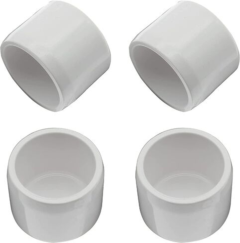 1 بوصة أنبوب PVC نهاية غطاء تركيب 4 قطعة الأثاث الصف SCH40 وصلة أنابيب DIY بها بنفسك بولي كلوريد الفينيل حديقة الجرف/رف التخزين/حمام السباحة شماعات OZXNO in Saudi Arabia
