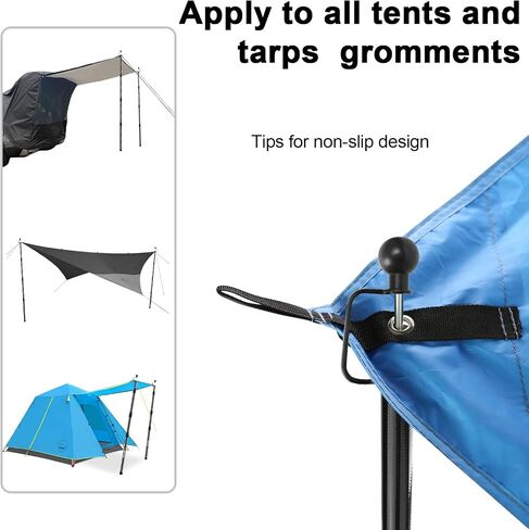 Telescoping Tent Poles Adjustable Tarp Poles Camping Stainless Steel Lightweight Tent Poles for Trap Sun Sails Canopy Awning Shelter Backpacking Hiking 78 in Set of 4 in Saudi Arabia
