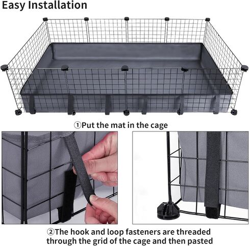 Guinea Pig Cage Liner Pet Bedding Base Waterproof Oxford Guinea Pig Cage Bottom Suitable for C & C Cage Panel (No Cage) in Saudi Arabia
