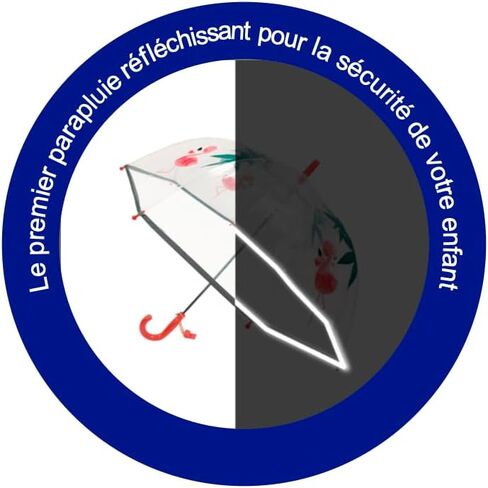 SMATI Stick Kids'Umbrella Birdcage Clear Bubble See Through Transparent in Kuwait