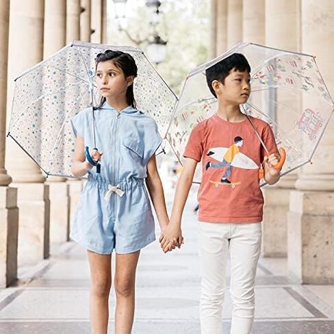 SMATI Stick Kids'Umbrella Birdcage Clear Bubble See Through Transparent in Kuwait